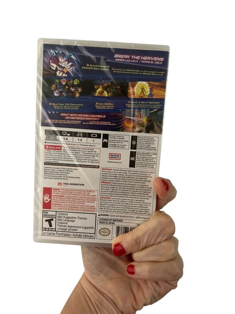 New, Sealed Dragon Ball: Sparking Zero Nintendo Switch Game Rated Teen, MSRP $59 - Picture 4 of 5
